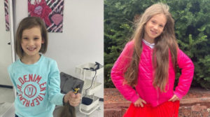 8-річна дівчинка відрізала та продала волосся, щоб пожертвувати гроші для ЗСУ