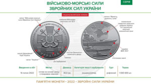 Нацбанк випустив пам’ятну монету на честь Військово-морських сил