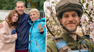 З’явилося перше фото Ореста із Азовсталі з родиною після звільнення з російського полону
