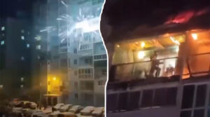 В Новосибірську запустили салюти в багатоповерхівку: в будинку пожежа та розбилися вікна (ВІДЕО)