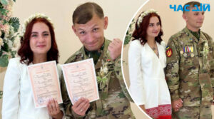 На Рівненщині одружилася пара військовослужбовців