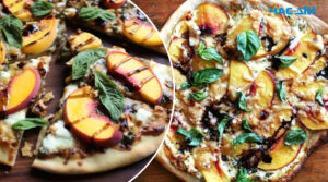Рецепт літньої піци з нектаринами та сиром