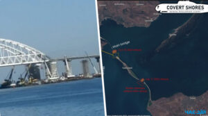 росія намагається збудувати новий бар’єрний захист біля Кримського мосту