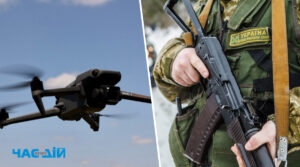 Українські прикордонники збили дрон-камікадзе зі стрілецької зброї